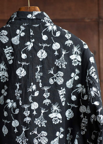 Peng Tai PTS25M16-2 Printed Shirt Jacket BLACK