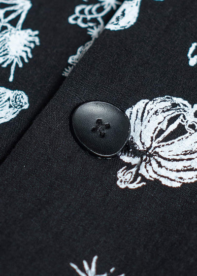 Peng Tai PTS25M16-2 Printed Shirt Jacket BLACK