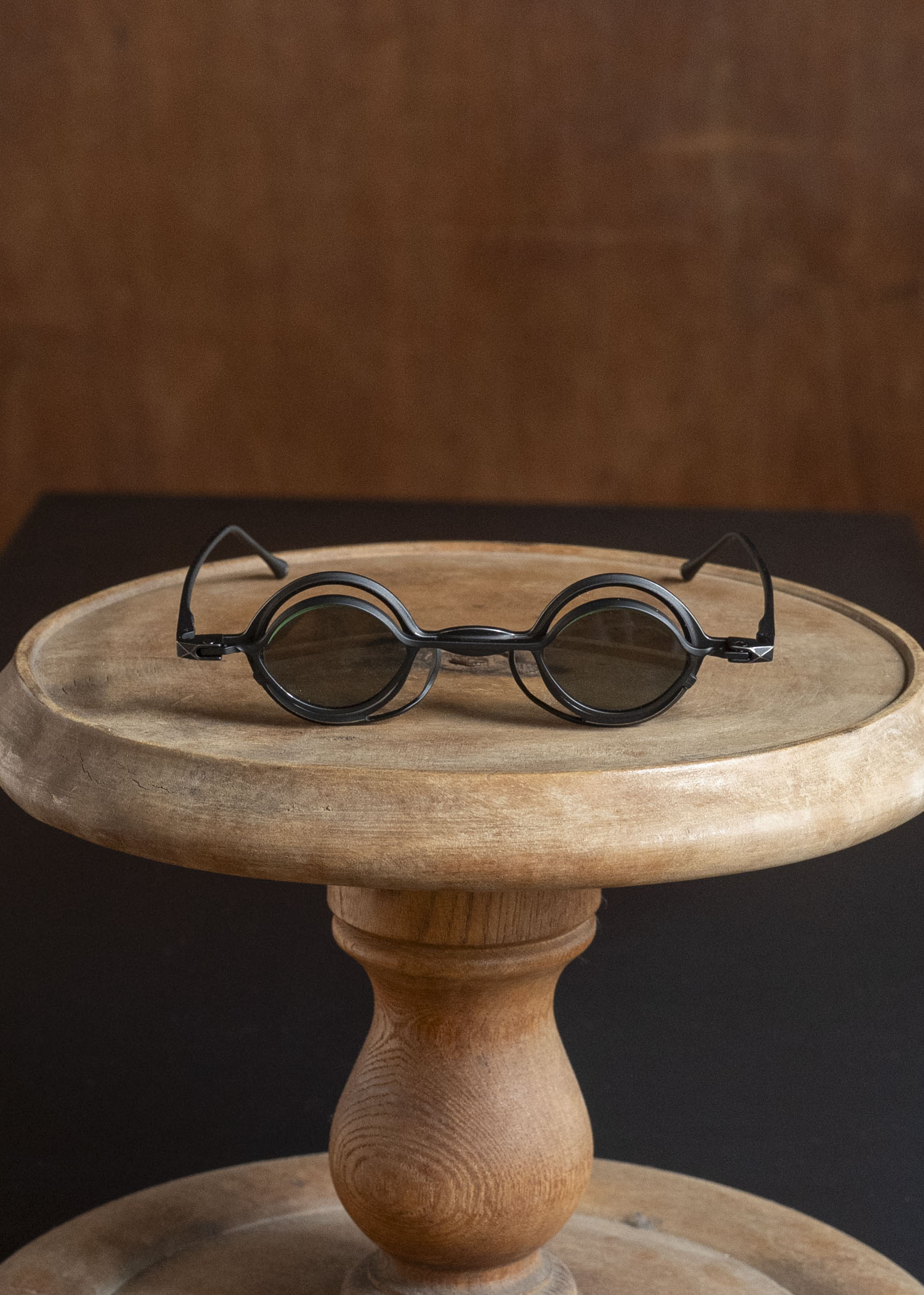 RIGARDS RG0105TI BOX SET ANTIQUE BLACK (FRAME) x BLACK + GREEN (CLIP) x DARK GRAY (LENS)ANTIQUE BLACK (FRAME) x BLACK + GREEN (CLIP) x DARK GRAY (LENS)