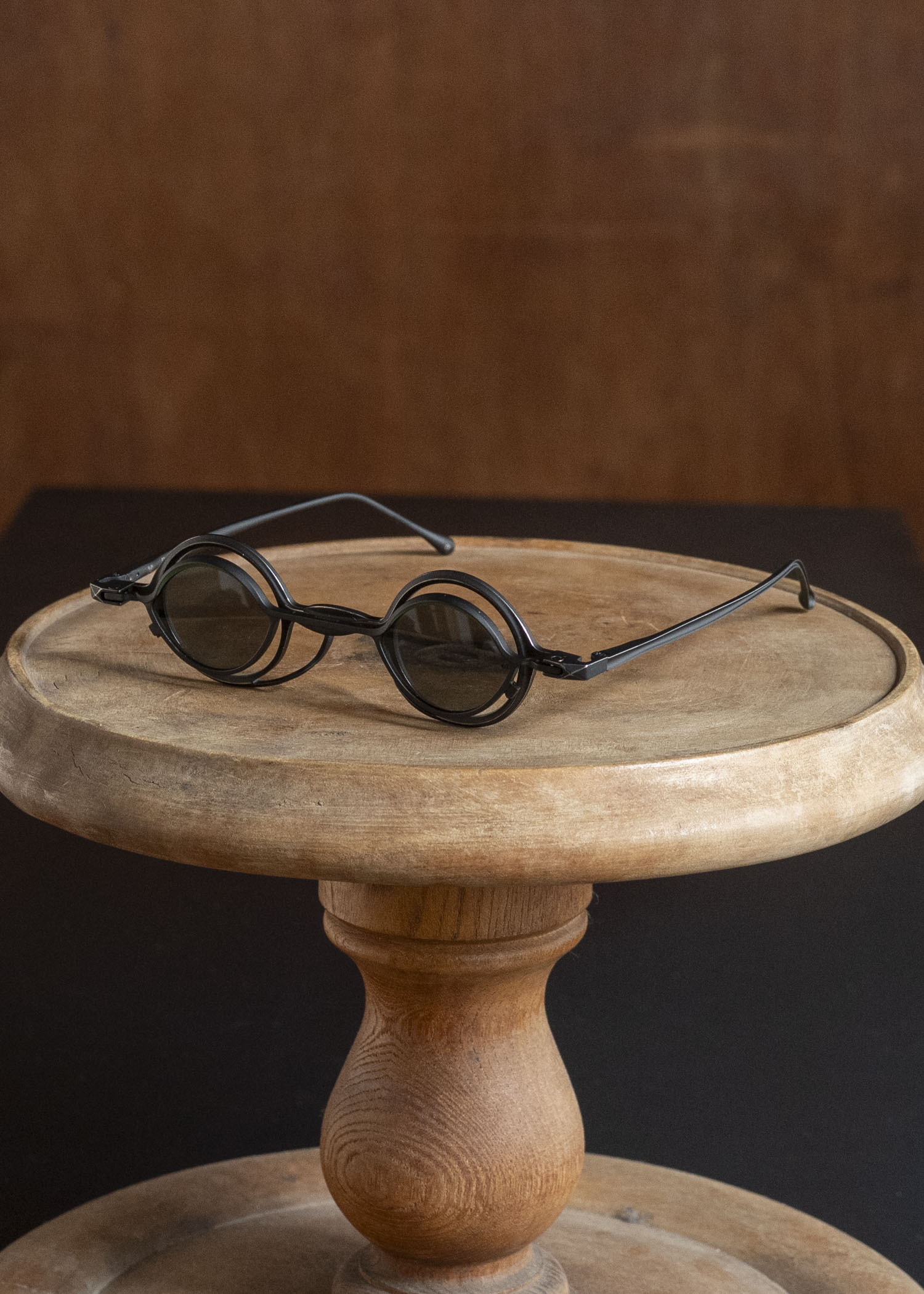 RIGARDS RG0105TI BOX SET ANTIQUE BLACK (FRAME) x BLACK + GREEN (CLIP) x DARK GRAY (LENS)ANTIQUE BLACK (FRAME) x BLACK + GREEN (CLIP) x DARK GRAY (LENS)