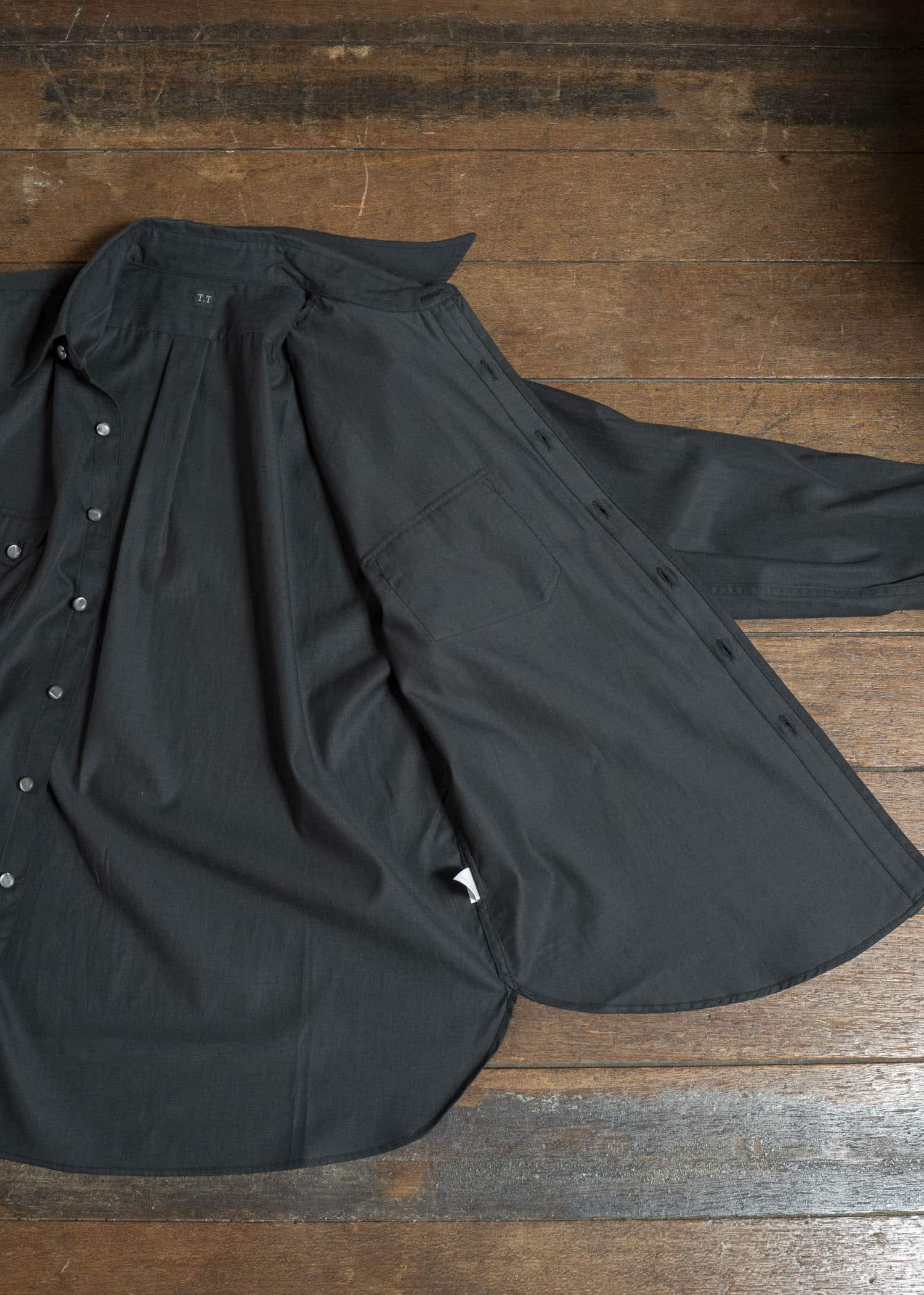 Taiga Takahashi Lot.118-Charcoal Cowboy Shirt Charcoal