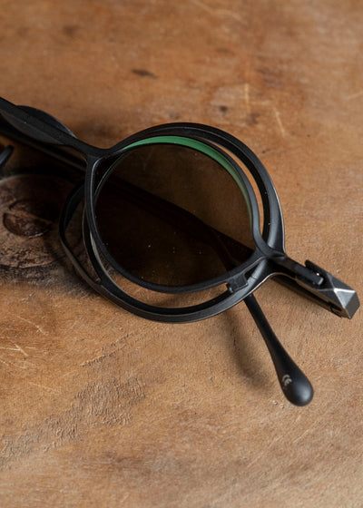RIGARDS RG0105TI BOX SET ANTIQUE BLACK (FRAME) x BLACK + GREEN (CLIP) x DARK GRAY (LENS)ANTIQUE BLACK (FRAME) x BLACK + GREEN (CLIP) x DARK GRAY (LENS)