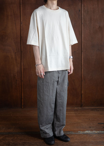 amachi. Double Knee Cargo Pants -Heavy Weight Stone Gray AY00-6-5-Stone Gray