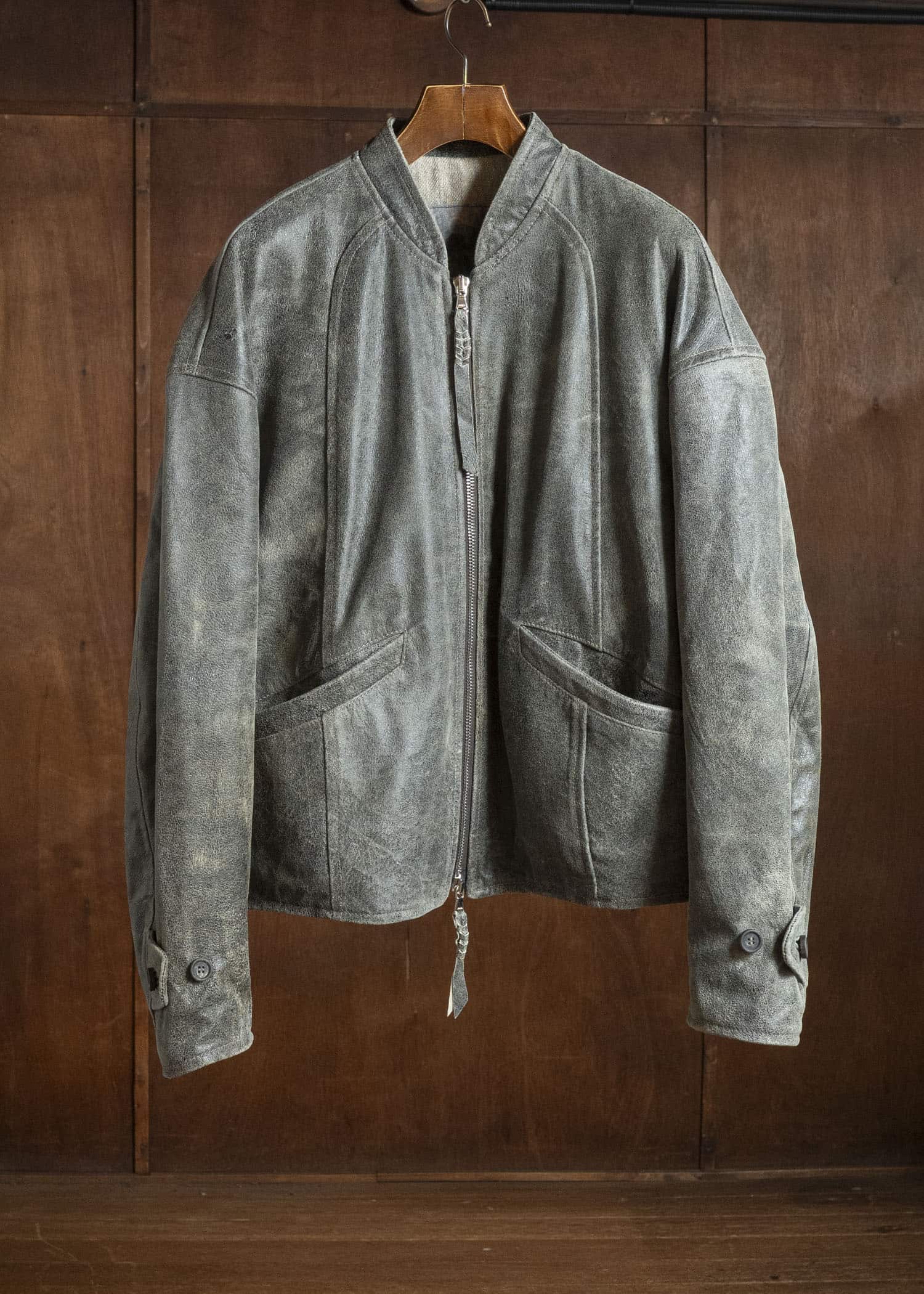 ZIGGY CHEN LEATHER BOMBER JACKET 0M2630401