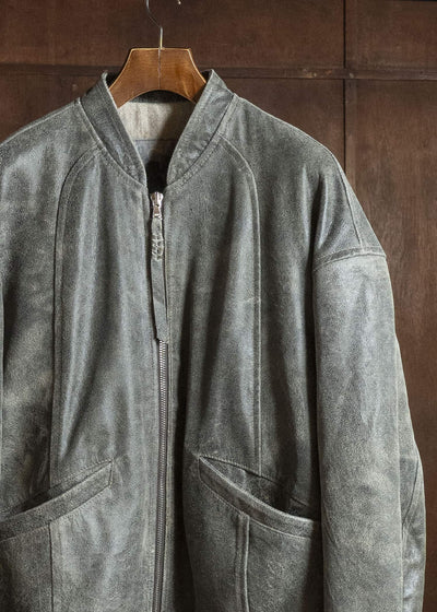 ZIGGY CHEN LEATHER BOMBER JACKET 0M2630401