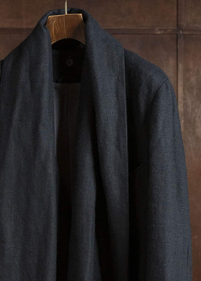 K’ANG OVERSIZE DETACHABLE SCARF LONG JACKET