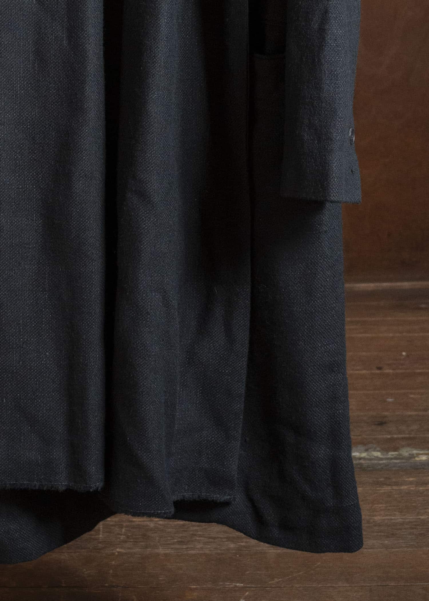 K’ANG OVERSIZE DETACHABLE SCARF LONG JACKET