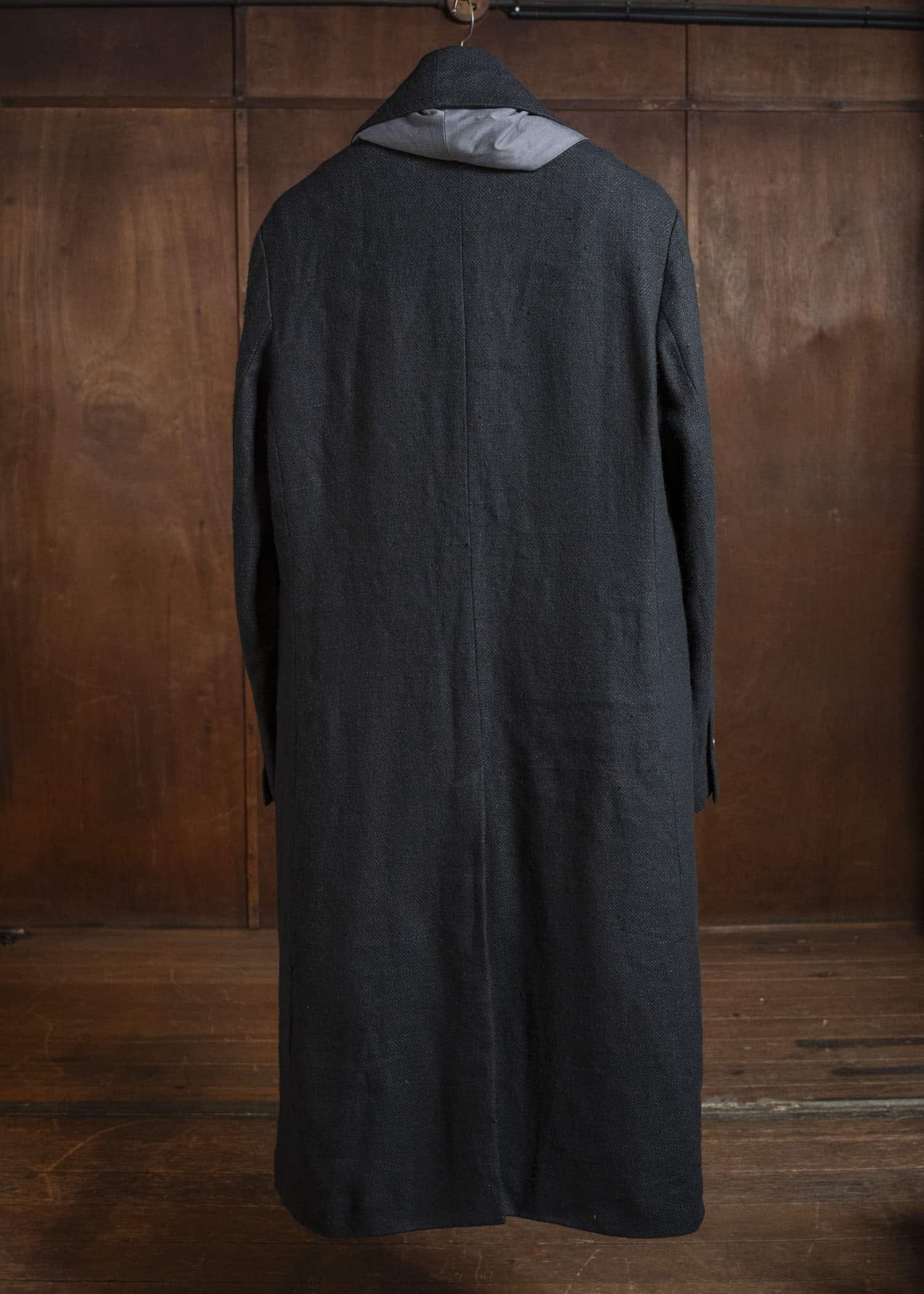 K’ANG OVERSIZE DETACHABLE SCARF LONG JACKET