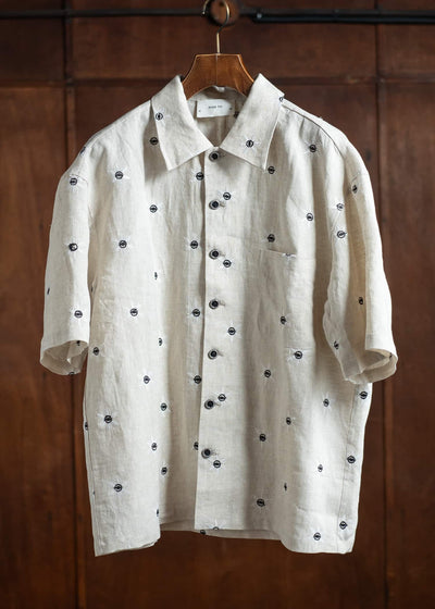 Peng Tai PTS25M04-1 Floral Sl Shirt BEIGE
