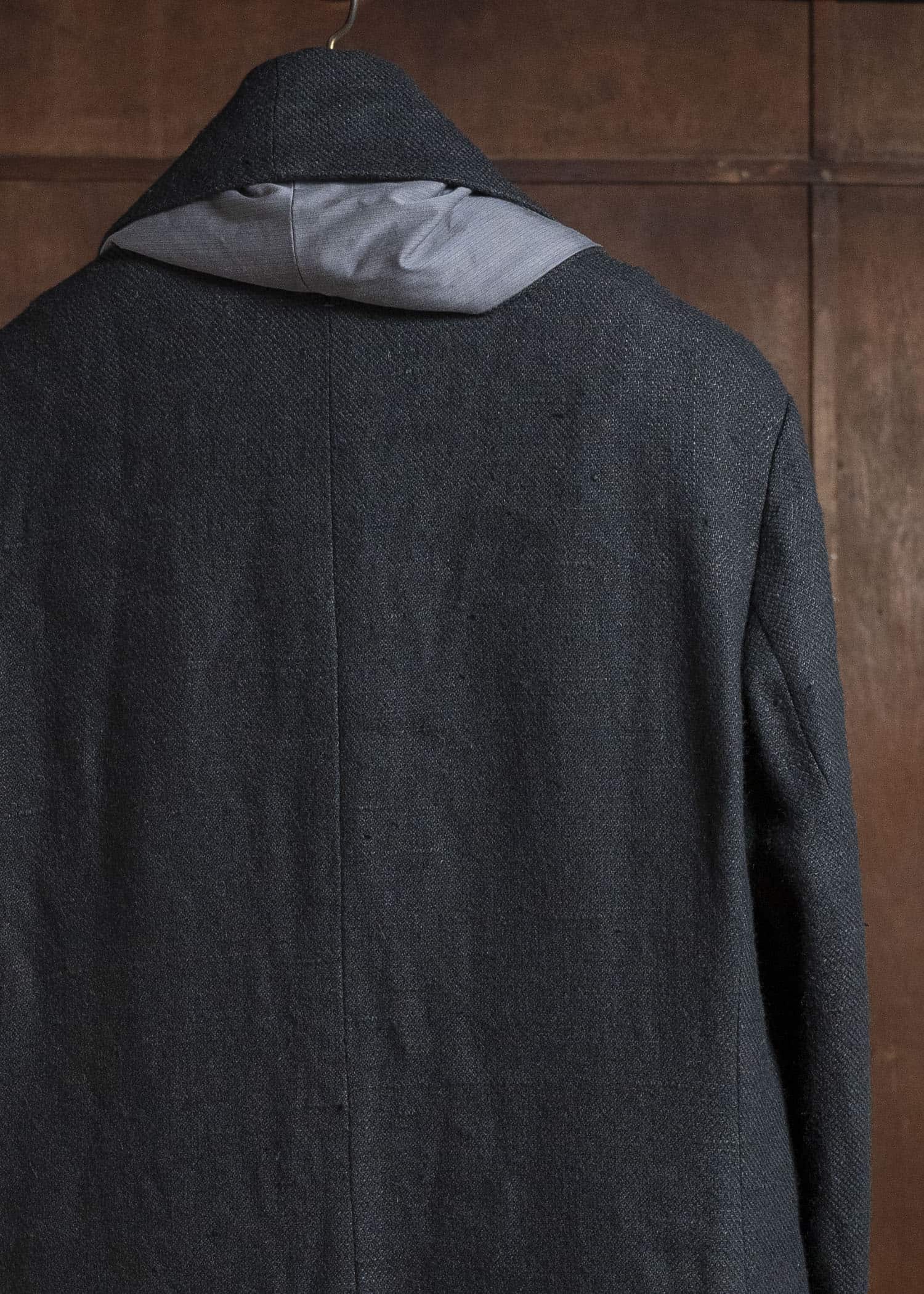 K’ANG OVERSIZE DETACHABLE SCARF LONG JACKET