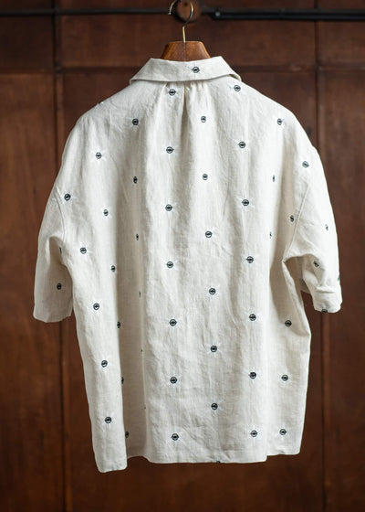 Peng Tai PTS25M04-1 Floral Sl Shirt BEIGE