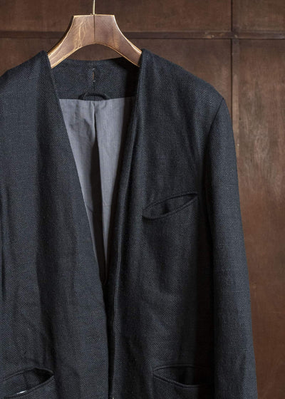 K’ANG OVERSIZE DETACHABLE SCARF LONG JACKET