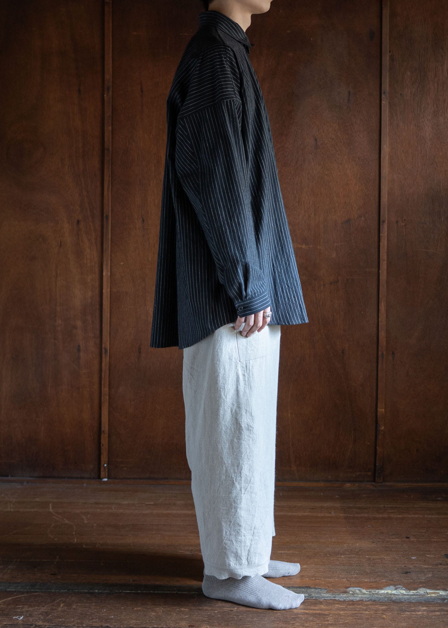 JAN-JAN VAN ESSCHE SHIRT#100 LOOSE DRESS SHIRT, BUTTON-UP AND ASYMMETR – VISION OF FASHION
