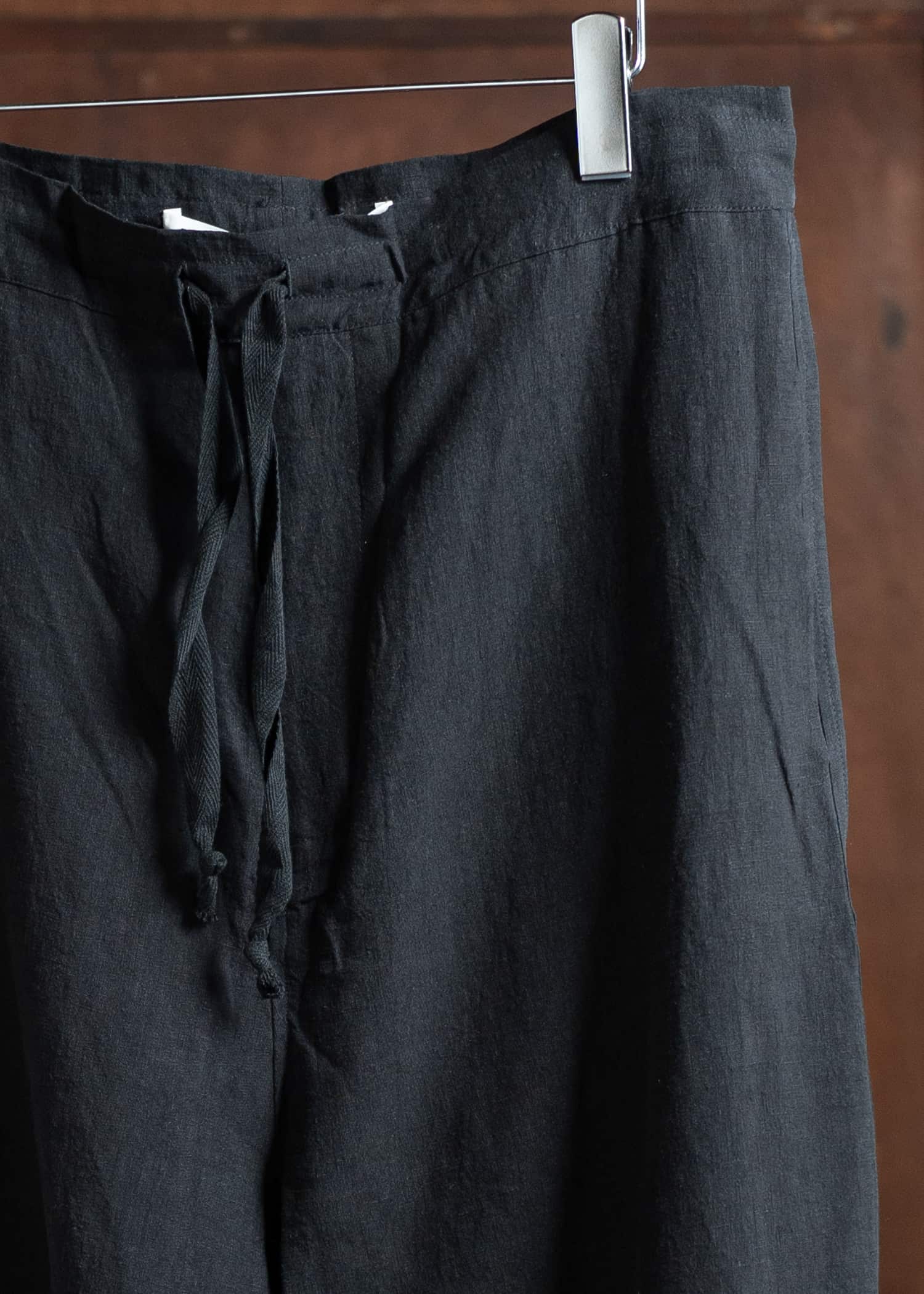 Peng Tai PTS25M12-2 Waist Drawstring Pants BLACK