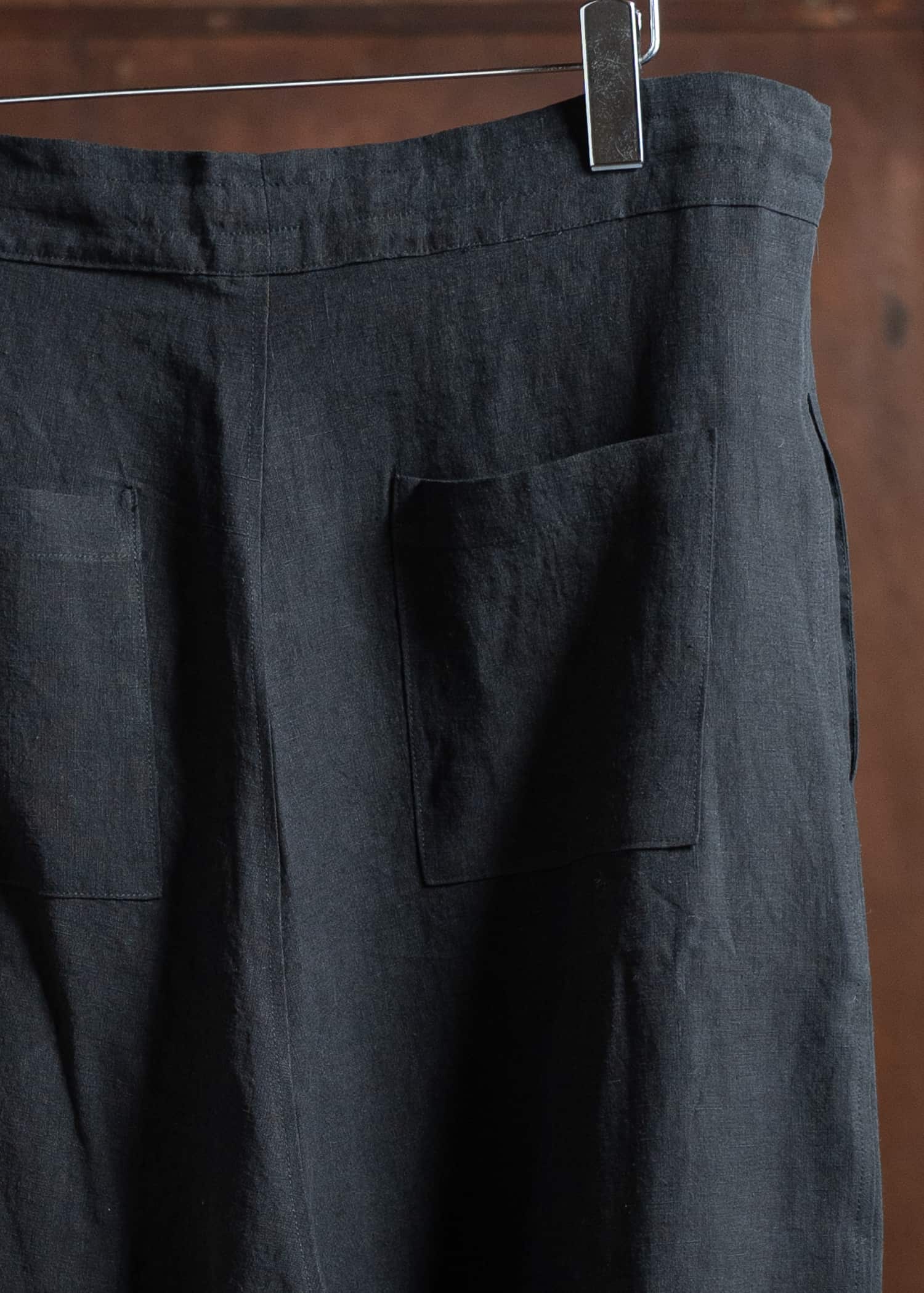 Peng Tai PTS25M12-2 Waist Drawstring Pants BLACK