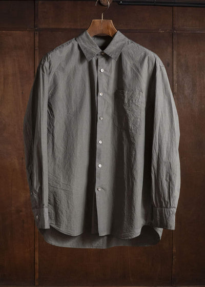 YOKO SAKAMOTO YS-26AW-78-MUGWORT Regular Collar Shirt MUGWORT