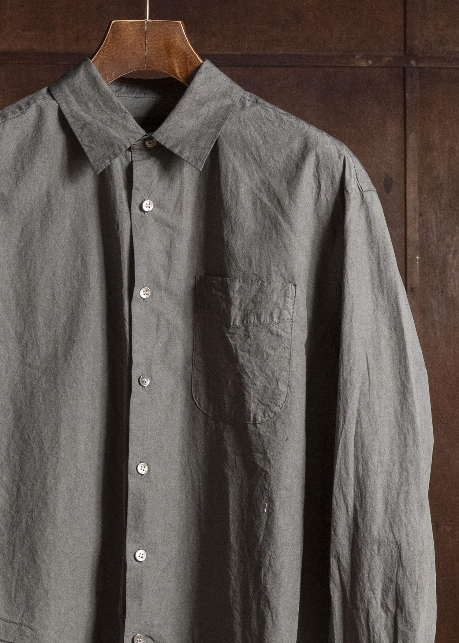 YOKO SAKAMOTO YS-26AW-78-MUGWORT Regular Collar Shirt MUGWORT