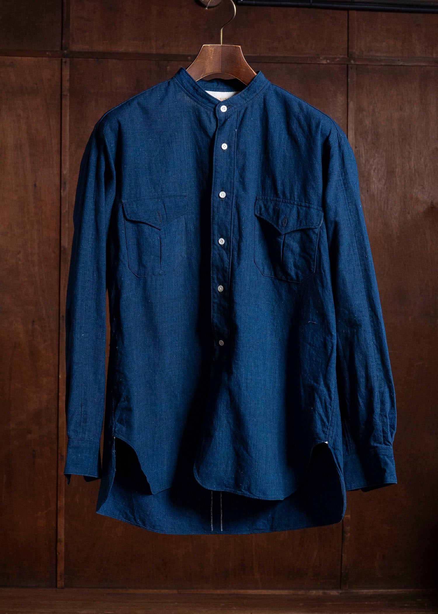 NORA Collarless Shirt