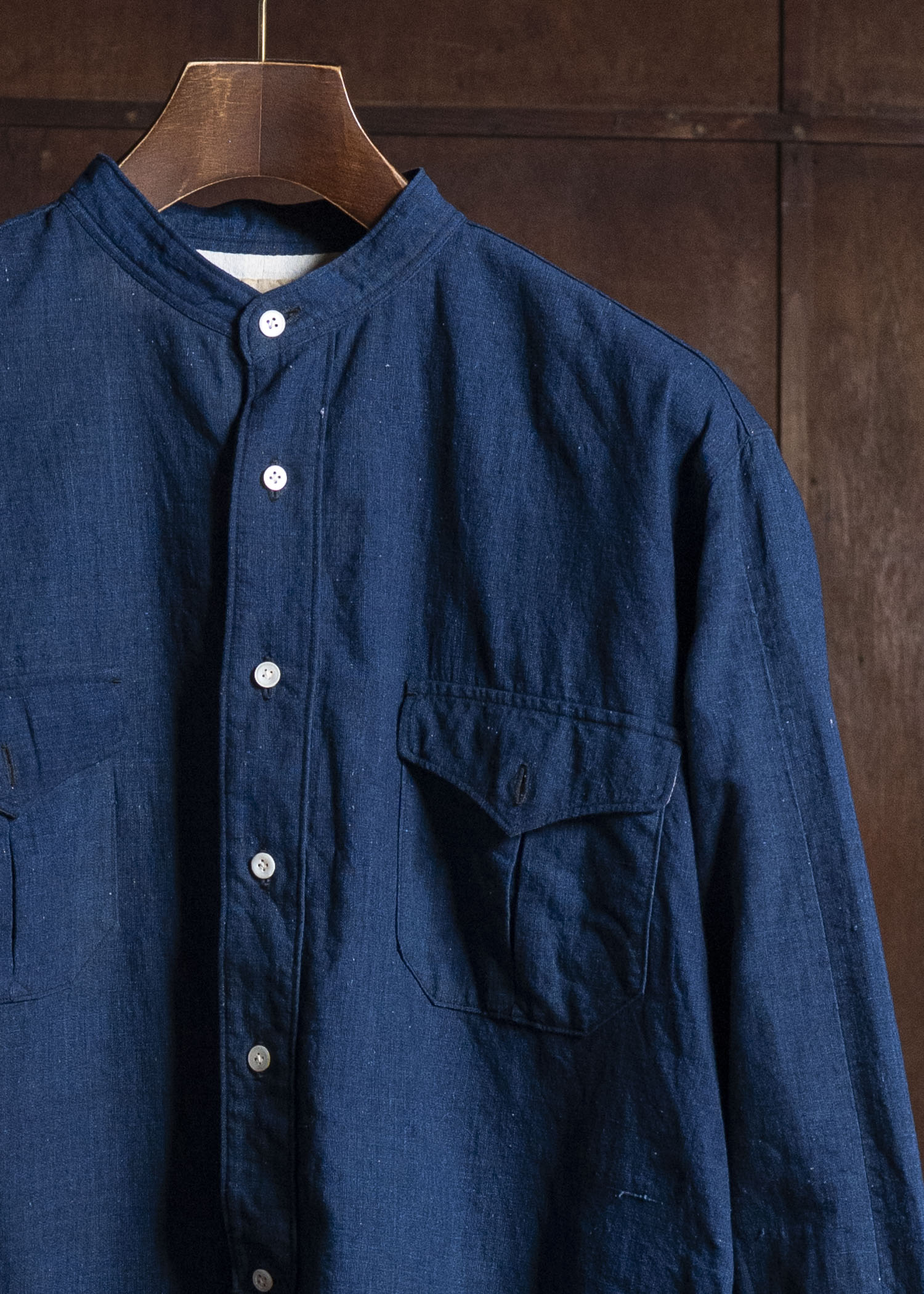 NORA Collarless Shirt