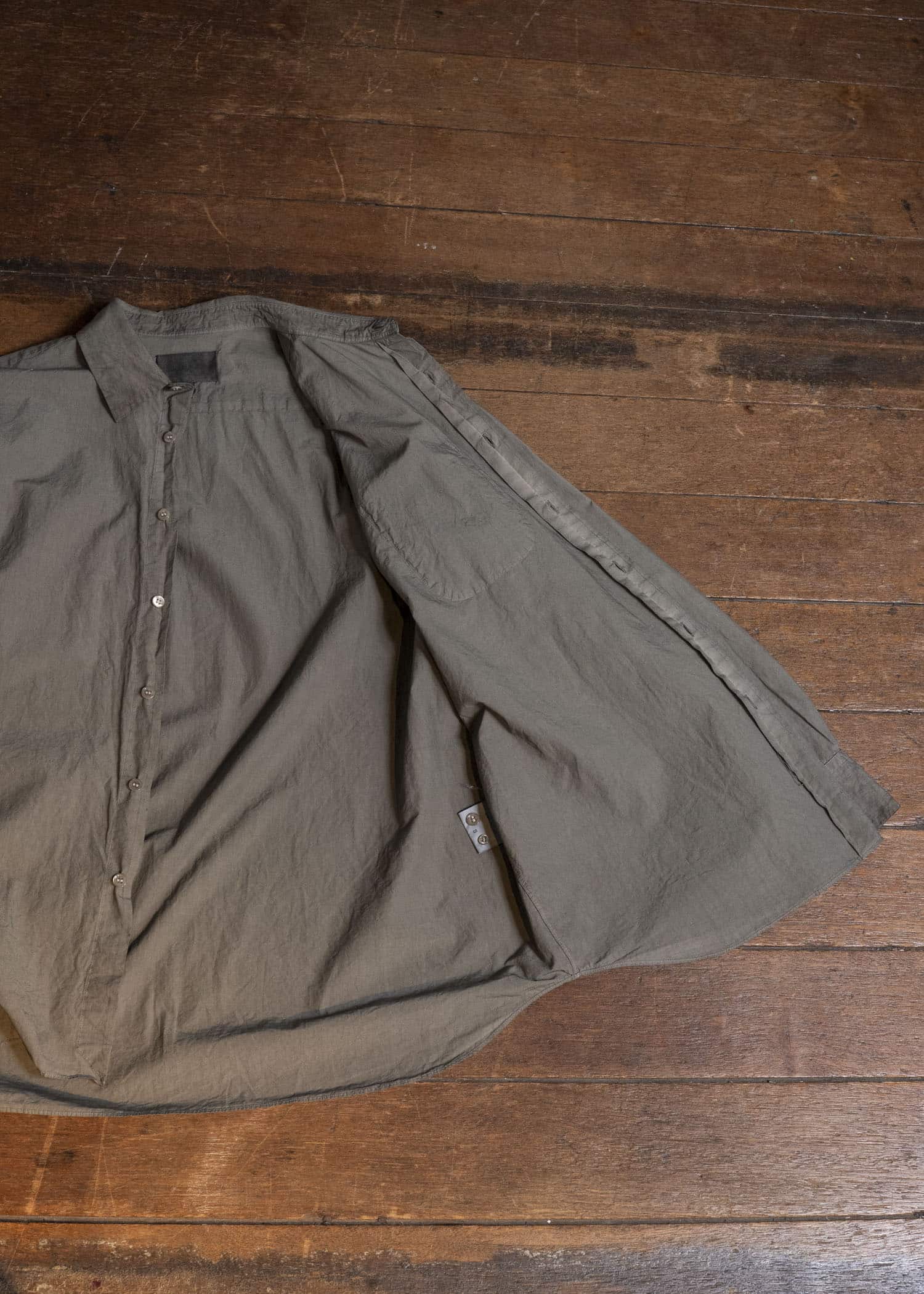YOKO SAKAMOTO YS-26AW-78-MUGWORT Regular Collar Shirt MUGWORT
