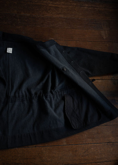 JAN-JAN VAN ESSCHE JACKET#55 PERFECTO-STYLE JACKET STONE WASHED DENIM BLACK