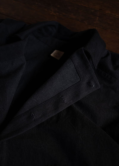 JAN-JAN VAN ESSCHE JACKET#55 PERFECTO-STYLE JACKET STONE WASHED DENIM BLACK