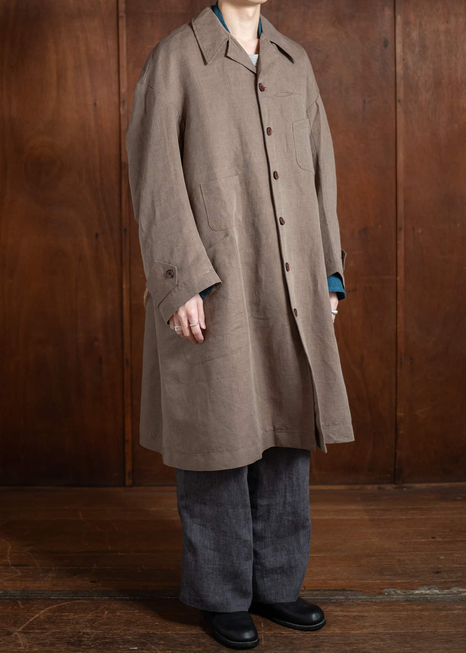 Peng Tai PTS25M11-1 Summer Long Jacket KHAKI