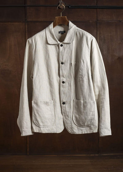 evan kinori LINEN WORK JACKET