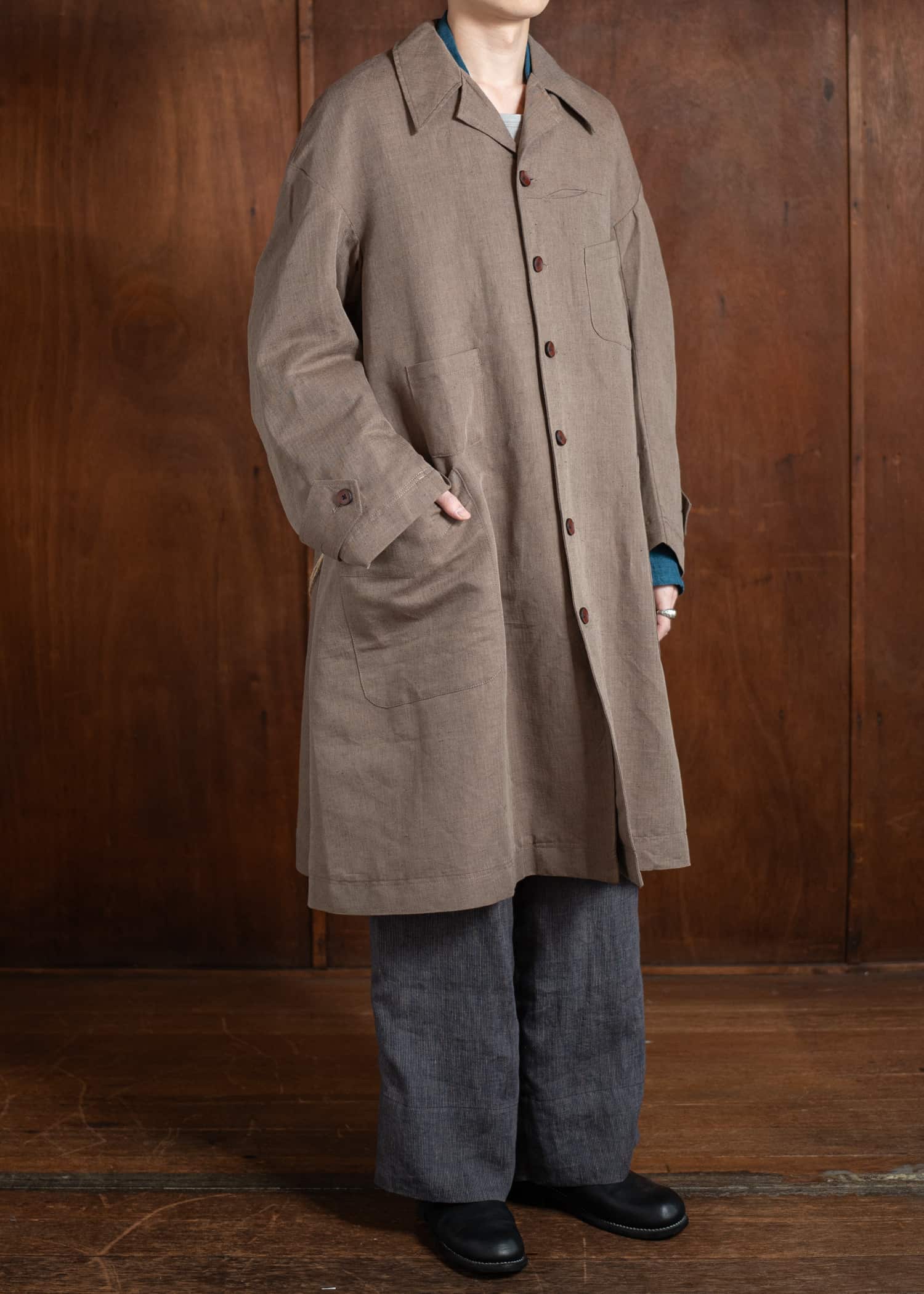 Peng Tai PTS25M11-1 Summer Long Jacket KHAKI