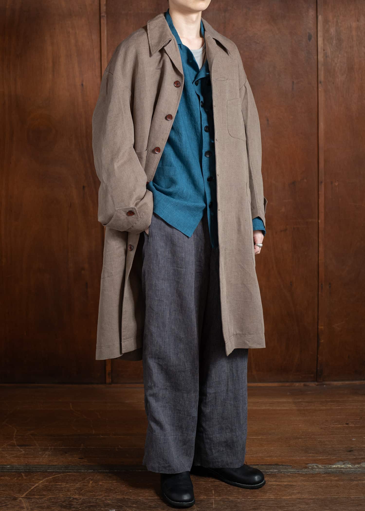 Peng Tai PTS25M11-1 Summer Long Jacket KHAKI