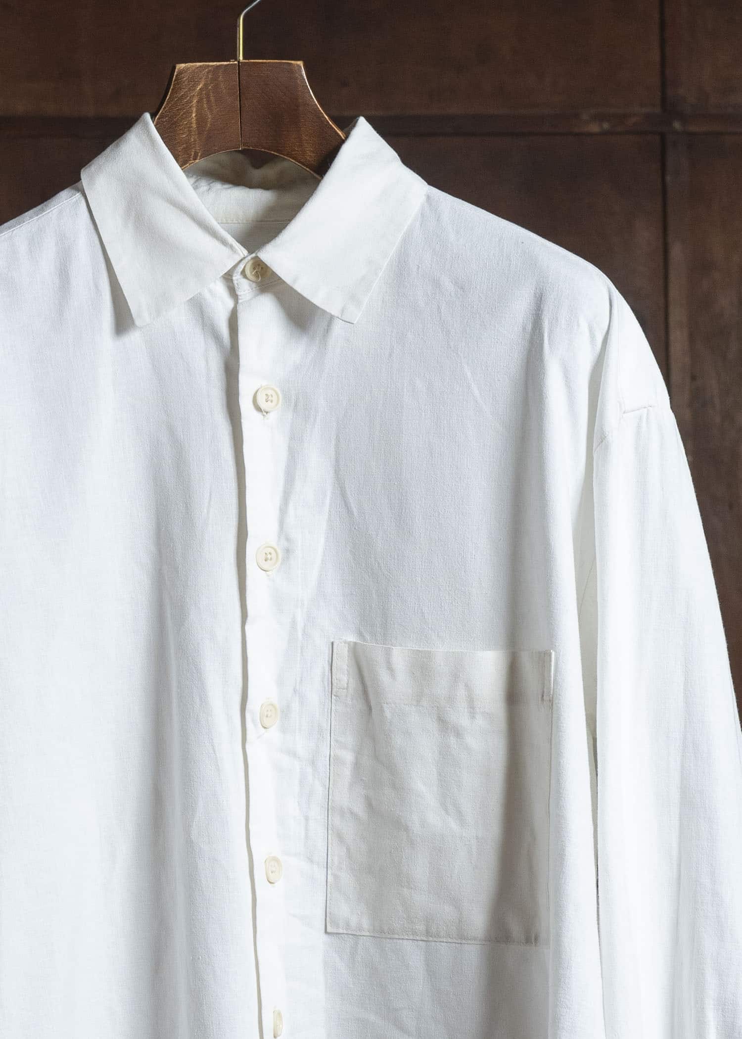 evan kinori LOOSE FIT LINEN SHIRT