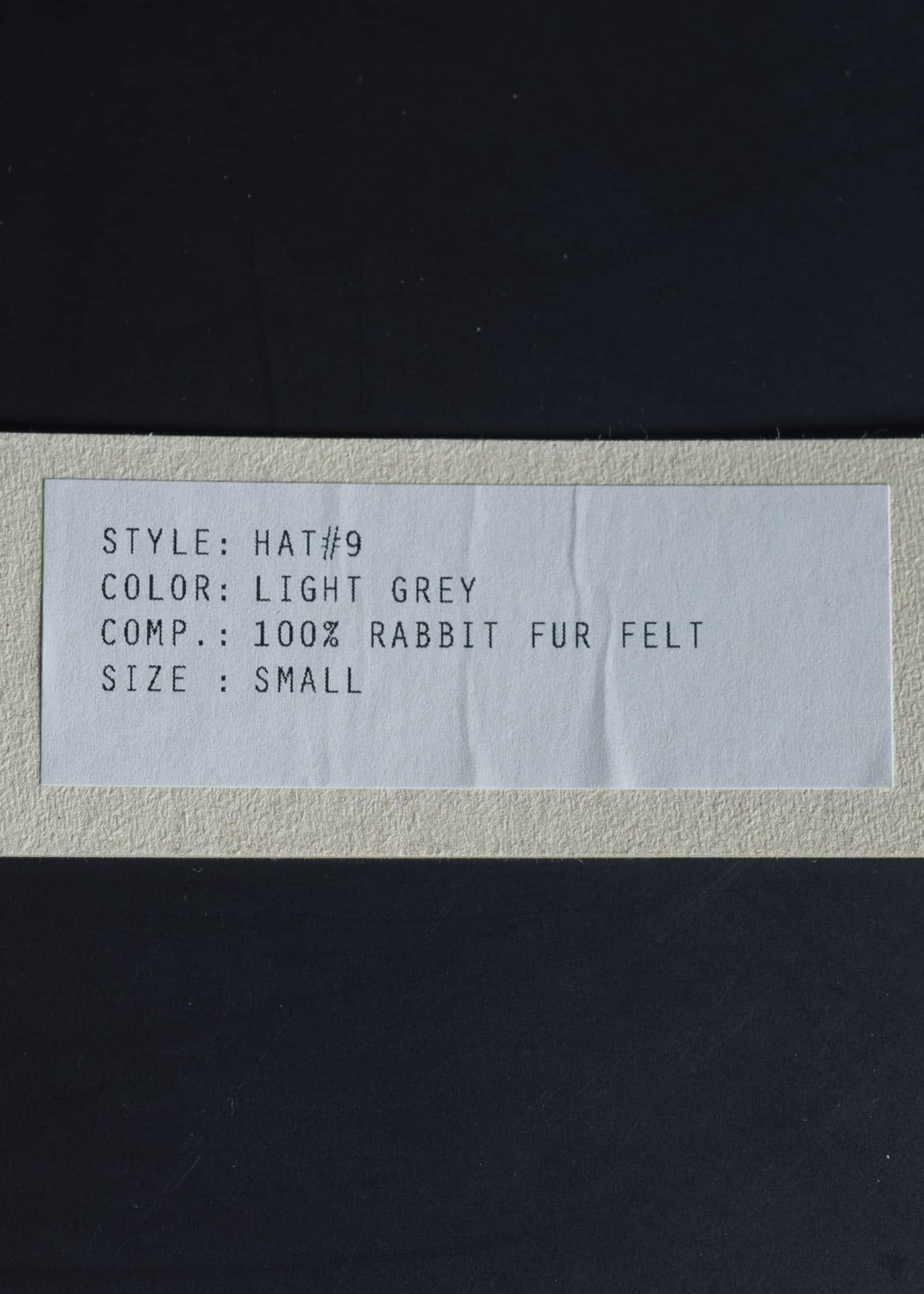 JAN-JAN VAN ESSCHE HAT#9 RABBIT FAR FELT