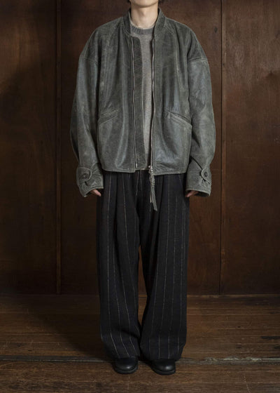ZIGGY CHEN LEATHER BOMBER JACKET 0M2630401