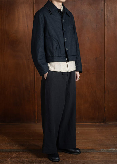 Peng Tai PTS25M10-2 Semi-Denim Jacket BLACK