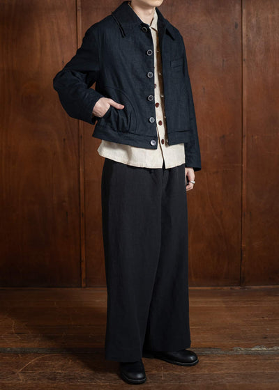 Peng Tai PTS25M10-2 Semi-Denim Jacket BLACK