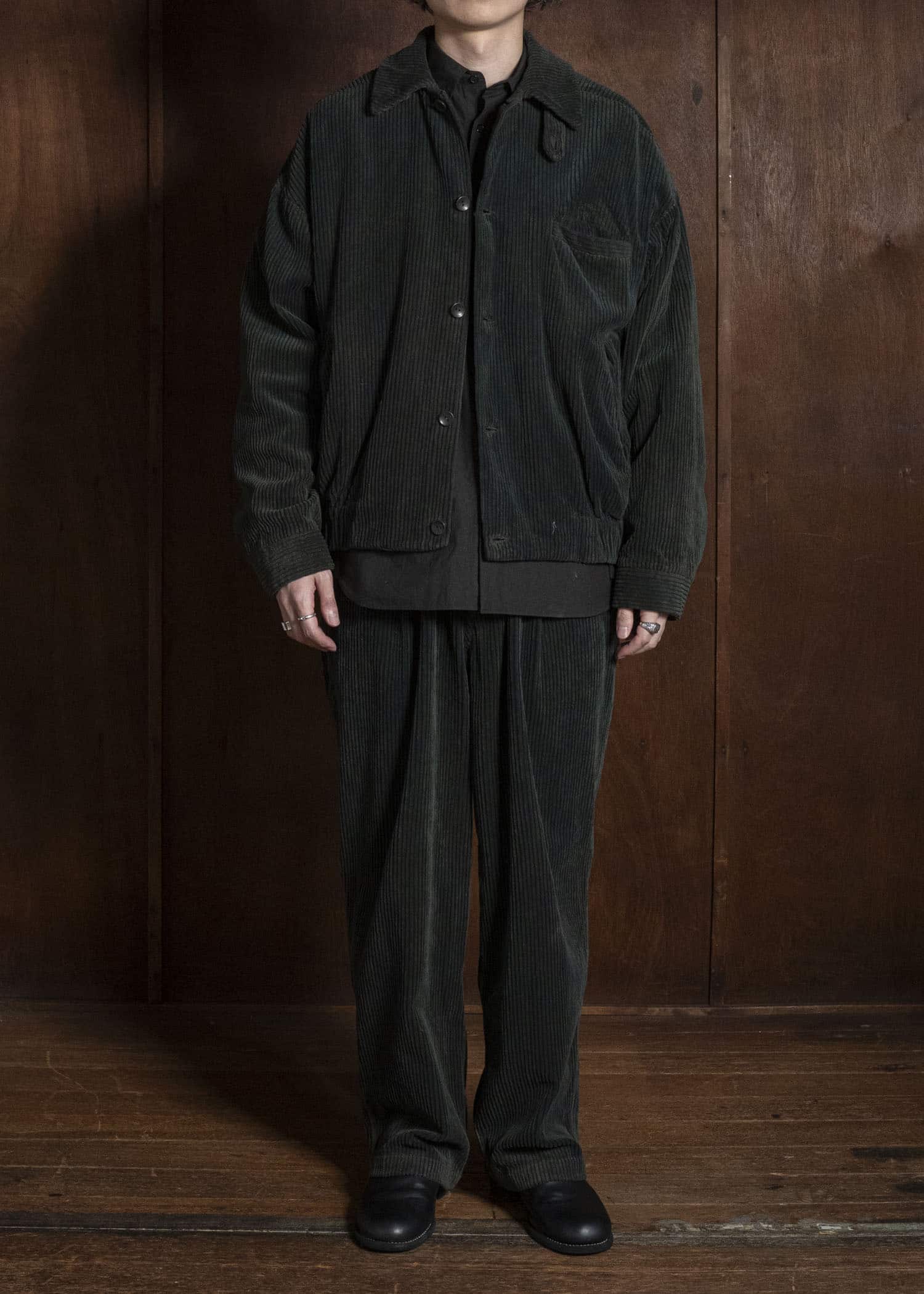 MARK.S MS0103 EASY WIDE PANTS FUKUGI MIX