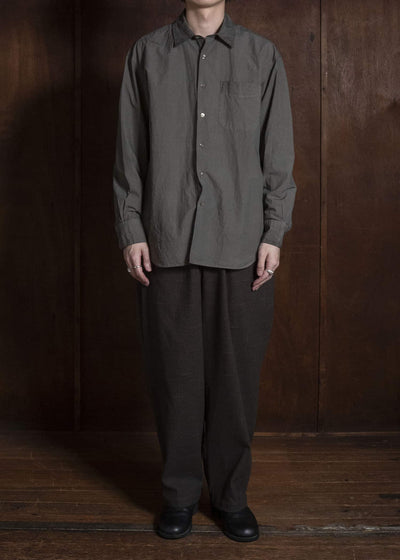 YOKO SAKAMOTO YS-26AW-63-OLIVE Wide Easy Pants OLIVE