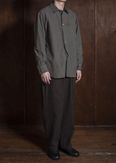 YOKO SAKAMOTO YS-26AW-63-OLIVE Wide Easy Pants OLIVE