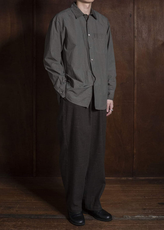 YOKO SAKAMOTO YS-26AW-63-OLIVE Wide Easy Pants OLIVE