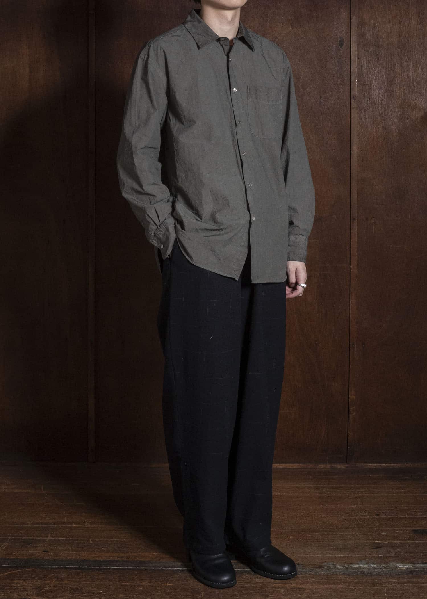YOKO SAKAMOTO YS-26AW-63-BLACK Wide Easy Pants BLACK