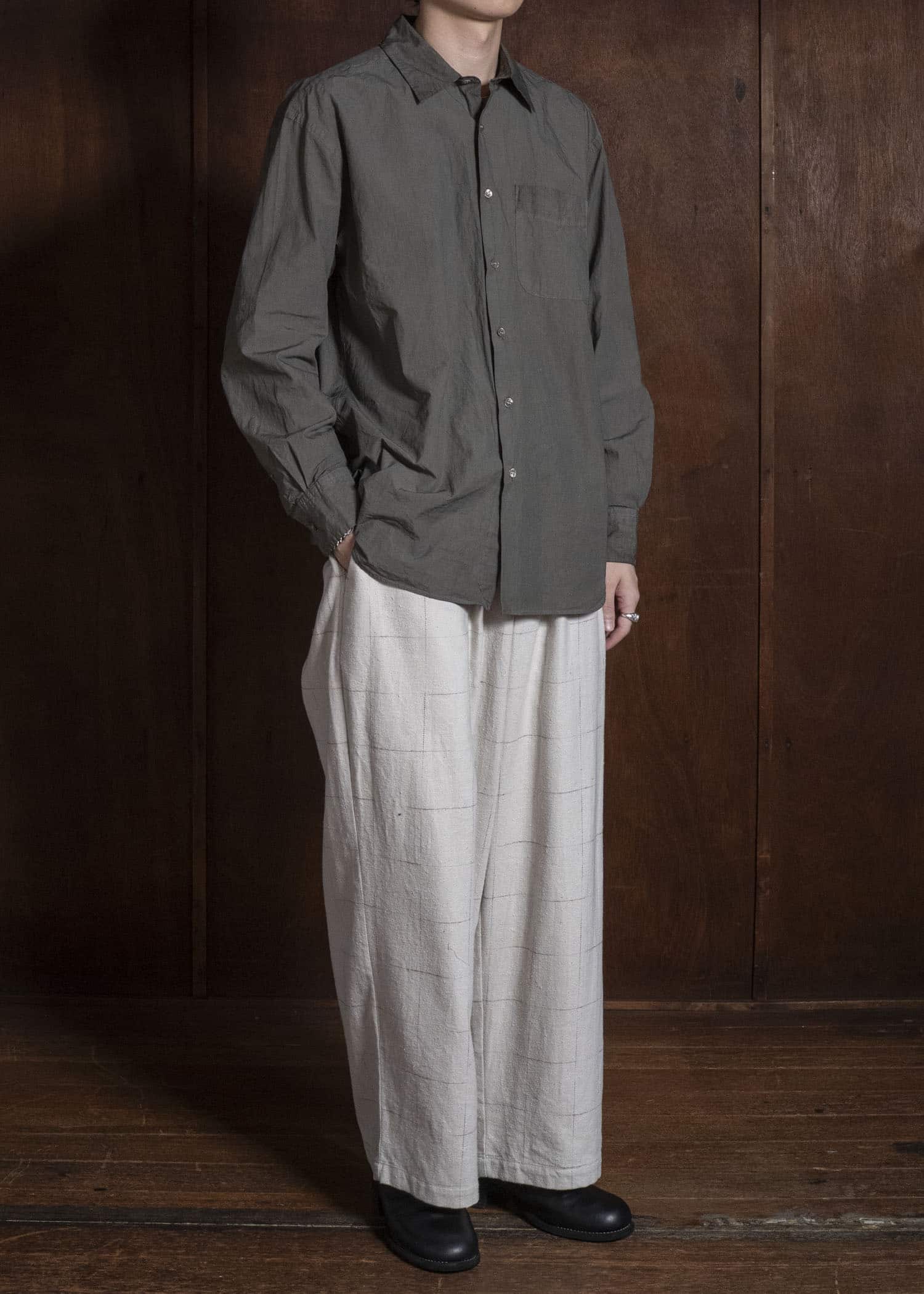 YOKO SAKAMOTO YS-26AW-64-BEIGE Baggy Easy Pants BEIGE
