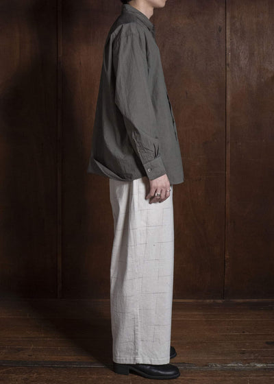 YOKO SAKAMOTO YS-26AW-78-MUGWORT Regular Collar Shirt MUGWORT