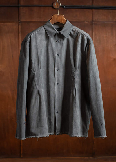 Professor.E DYED LINEN SHIRT 25SS-PE-LSH-06-DYED GRAY