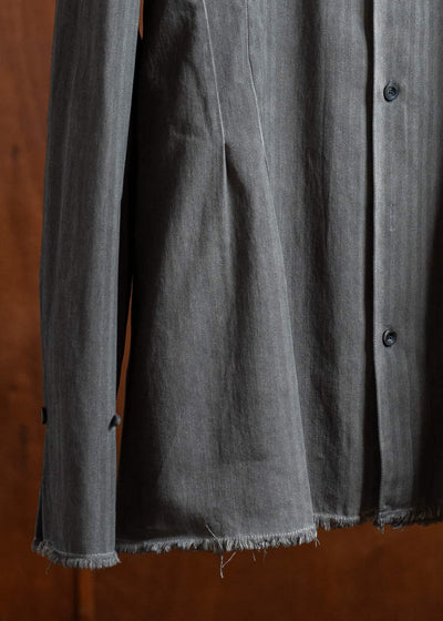 Professor.E DYED LINEN SHIRT 25SS-PE-LSH-06-DYED GRAY