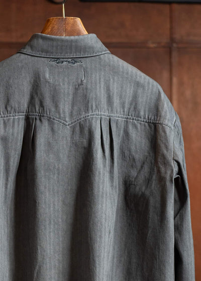 Professor.E DYED LINEN SHIRT 25SS-PE-LSH-06-DYED GRAY