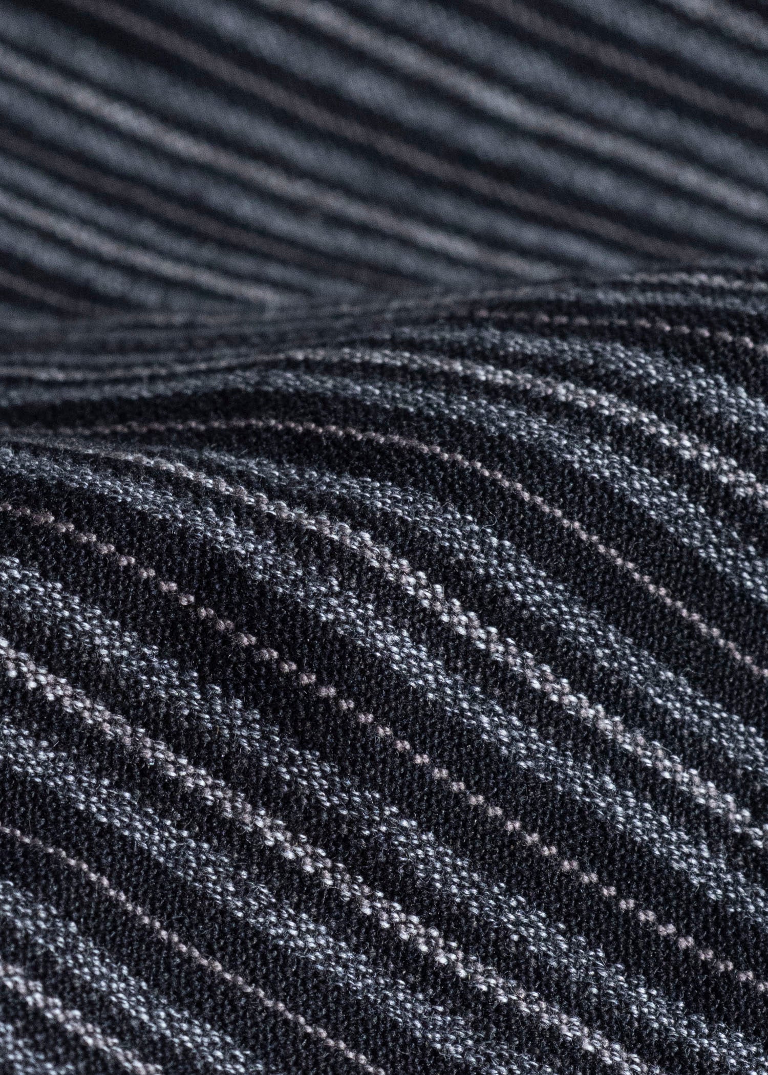 unkruid inmo trousers black striped heavy coutil
