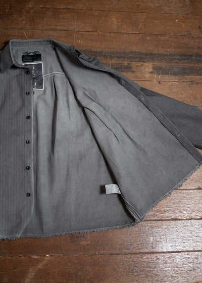 Professor.E DYED LINEN SHIRT 25SS-PE-LSH-06-DYED GRAY