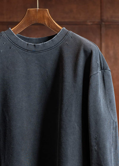 Professor.E DISTRESSED LS 25SS-PE-TTL-01-BLACK