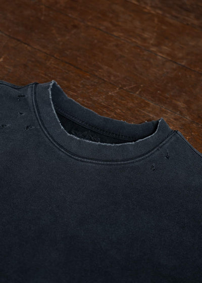 Professor.E DISTRESSED LS 25SS-PE-TTL-01-BLACK