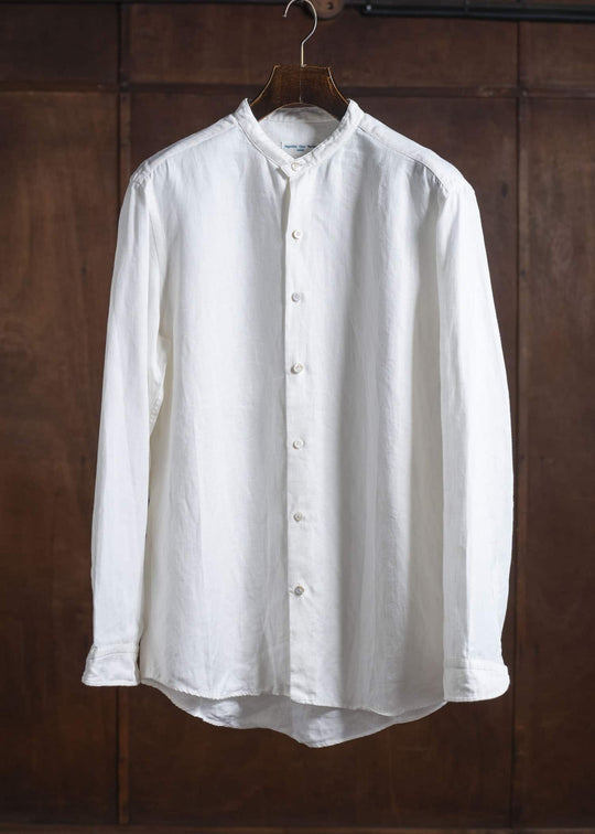 Aquellos Ojos Verdes BISHU LINEN WHITE SHIRT